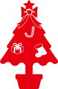 クリスマス用カッティング　クリスマスツリー　サンタクロース　星　トナカイ　店舗　ディスプレイ　x'mas　サイズ変更可能です！