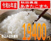 送料無料でお届け令和6年産 秋田県産あきたこまち20kg20kg買うとさらにお得！！