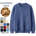 特典あり カシミヤ メンズ カシミヤセーター 丸首セーター 抗ピリング加工 メンズセーター ニット トップス カシミヤ100% 男性 学生 紳士 ビジネス 無地...