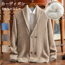 【毛玉ブラシ無料GET】カーディガン メンズ カシミヤカーディガン クルーネック 春 秋 冬 洗える カシミヤ100% ニット 厚手 長袖 春服 秋冬 エアコン...