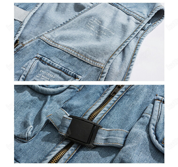 2025新登場 デニムベストメンズ フライトベスト 95％コットン クラシック ファッション カジュアルベスト ゴルフ シニア ポケット 前開き 散歩 ノースリーブ バイクジャケット お出かけ ユニセックス 登山 作業着 メンズ お出かけ 父の日 ギフト プレゼント mj9048