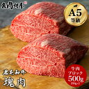 【母の日 ギフト】【塊・ブロック肉】黒毛和牛 A5等級 塊肉 ブロック肉 500g 250g×2 牛肉 塊 赤身ブロック ウデトン…