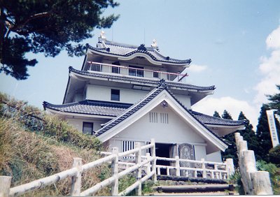 [完成品] 　五城目城模擬天守（秋田県南秋田郡五城目町）日本の城　お城のジオラマ模型　プラモデル　城郭模型