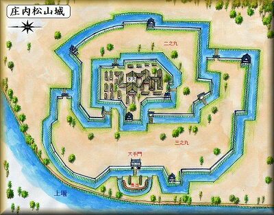 [完成品] 　松山城（酒田市庄内）日本の城　お城のジオラマ模型　プラモデル　城郭模型 1
