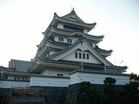 [完成品] 川島城（吉野川市川島町城山）日本の城　お城のジオラマ模型　プラモデル　城郭模型