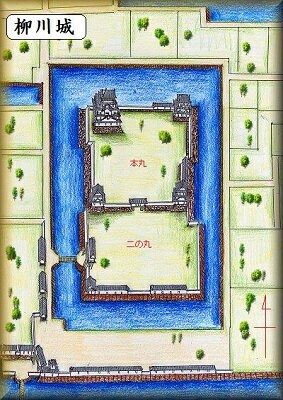 [完成品] 柳川城（福岡県柳川市本城町）日本の城　お城のジオラマ模型　プラモデル　城郭模型