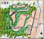 [完成品] 高鍋城・舞鶴城・財部城（高鍋町高鍋舞鶴公園）日本の城　お城のジオラマ模型　プラモデル　城郭模型