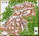 [完成品] 高山城・山之城（肝付町新富字本城）日本の城　お城のジオラマ模型　プラモデル　城郭模型