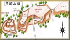 [完成品] 　多聞山城（奈良市法蓮町1416）日本の城　お城のジオラマ模型　プラモデル　城郭模型