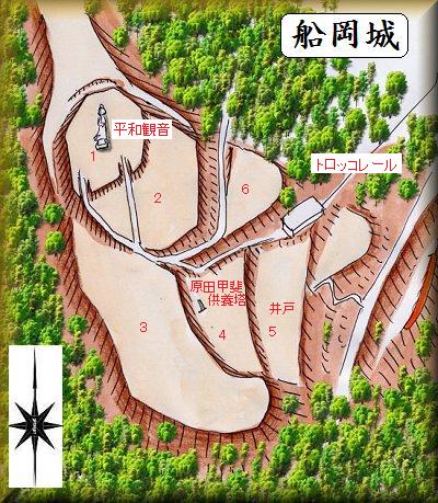 [完成品] 　船岡城（柴田町船岡字館山）日本の城　お城のジオラマ模型　プラモデル　城郭模型