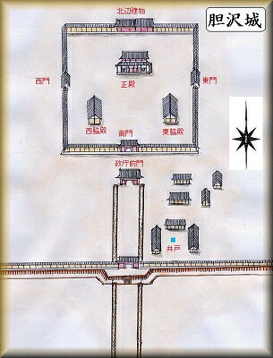 [完成品] 　胆沢城（奥州市水沢区渋田）日本の城　お城のジオラマ模型　プラモデル...