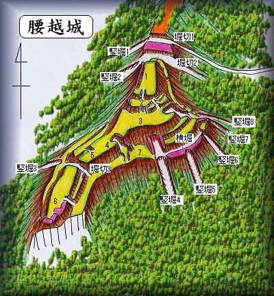 [完成品] 腰越城（小川町腰越字根古屋）日本の城　お城のジオラマ模型　プラモデル　城郭模型