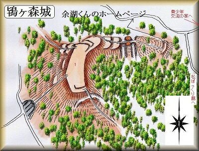[完成品] 鴇ヶ森城（大洲市北只）日本の城　お城のジオラマ模型　プラモデル　城郭模型