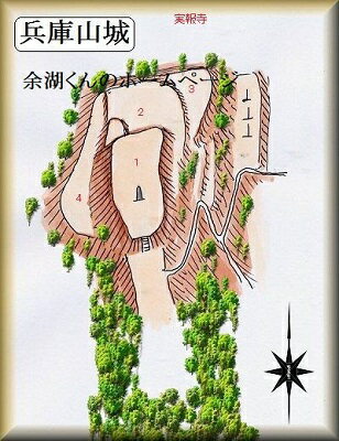 [完成品] 兵庫山城・天ヶ城（西条市福成寺中山）日本の城　お城のジオラマ模型　プラモデル　城郭模型