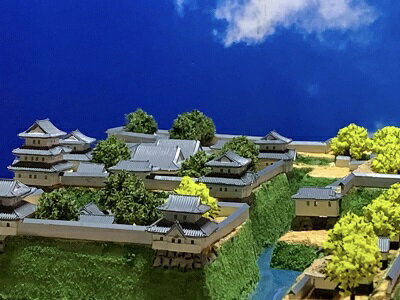 [完成品] 長岡城（新潟県長岡市城内町)　日本の城　お城のジオラマ模型　プラモデル　城郭模型
