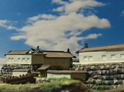 完成品■山形城・最上義光 城コレ　ケース付き　サイズ(W113×D92×H113mm) 日本の城　お城のジオラマ模型　プラモデル　城郭模型