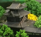 完成品■小諸城 城コレ　ケース付き　サイズ(W113×D92×H113mm) 日本の城　お城のジオラマ模型　プラモデル　城郭模型