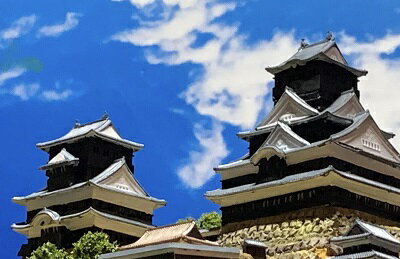 完成品■米子城 城コレ　ケース付き　サイズ(W113×D92×H113mm) 日本の城　お城のジオラマ模型　プラモデル　城郭模型
