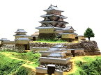 [完成品] 　郡上八幡城（郡上郡八幡町）　続日本100名城　日本の城　お城のジオラマ模型　プラモデル　城郭模型
