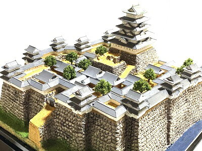 ［完成品］大阪城　徳川時代天守閣　（大阪府大阪市東区）　ケース付き　ミニサイ...