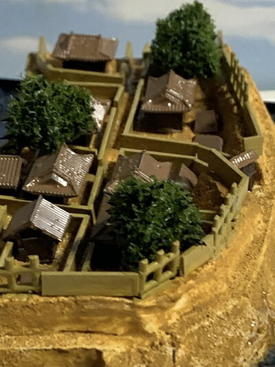 [完成品] 浪岡城 (青森県青森市) 続日本100名城 日本の城 お城のジオラマ模型 プラモデル 城郭模型