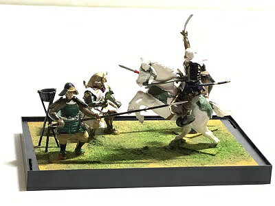 川中島の戦い　武田信玄 と上杉謙信　一騎打ち　1/35　合戦ジオラマ　戦国武将　コ...