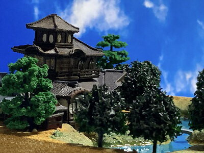乐天商城 - [完成品］西本願寺　飛雲閣 (伝:聚楽第) ケース付き　ミニ24サイズ　日本の寺　世界遺産　神社・お寺　ジオラマ　模型　プラモデル　建物