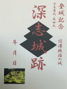 深志城(松本城前身)　武田氏ゆかりの城　登城記念　御朱印帳、御城印帳の日本のお城のカード　家紋　戦国武将