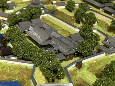 [完成品] 川越城（埼玉県川越市郭町）ケース付き　ミニサイズ　日本100名城　太田...