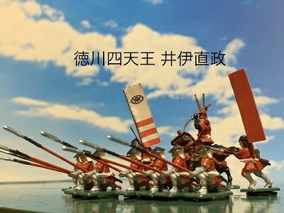 [完成品] 井伊直政 12体セット　徳川四天王 合戦 ジオラマ　戦国武将　長篠　フィギュア　プラモデル　徳川家康家臣　彦根城　時代模型　1/72サイズ