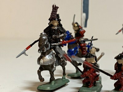 [完成品] 伊達成実 10体セット 伊達三傑　合戦 ジオラマ　戦国武将　フィギュア　プラモデル　伊達政宗 家臣　時代模型　1/72サイズ