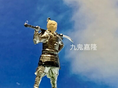 [完成品] 九鬼嘉隆 +家臣3体 4体セット　合戦 ジオラマ　戦国武将　フィギュア　プラモデル　鳥羽城・田城城　時代模型　1/72サイズ