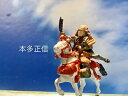 [完成品] 本多正信 1体　合戦 ジオラマ　戦国武将　フィギュア　プラモデル　相模玉縄城　時代模型　1/72サイズ 動かせる!★ 週末はひと合戦しょう!!動かせる! 合戦ジオラマ 戦国武将1体★画像の作品はサンプル品ですので製作依頼品と全く同じではありませんがイメージ画像としてご覧下さい。(画像はイメージサンプルの為、兵隊の数が違います)★兵隊の武器については指定出来ません。★兵隊の足にマグネットテープを取付てますので、好きな角度や配置の微調整も可能となりました。★また本シリーズは他の作品との合戦の戦闘シーンなどの演出も出来ます。(但し、頻繁に動かしますと塗装の剥がれや破損の可能性が高まりますのでご了承ください。また足元のマグネットテープの剥がれの際は申し訳ありませんがご自身で瞬間接着剤等でお直しの点ご了承ください。)★製作期間は約30日ほど掛かります。お急ぎの場合はご相談ください 2