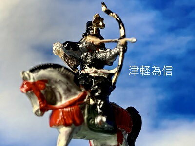 [完成品] 津軽為信 +家臣3体 4体セット　合戦 ジオラマ　戦国武将　フィギュア　プラモデル　弘前城　時代模型　1/72サイズ