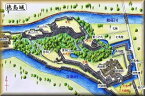 [完成品] 徳島城（徳島県徳島市城ノ内）日本100名城　日本の城　お城のジオラマ模型　プラモデル　城郭模型