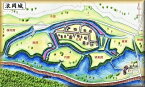 [完成品] 　浪岡城（青森県浪岡町浪岡）続日本100名城　日本の城　お城のジオラマ模型　プラモデル　城郭模型