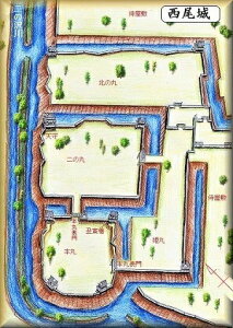 [完成品] 　西尾城（鶴城・西尾市錦城町）日本の城　お城のジオラマ模型　プラモデル　城郭模型