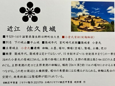 日本の城　佐久良城　お城　家紋　