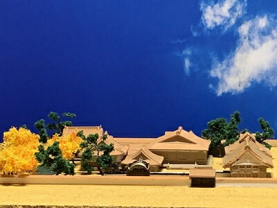 [完成品］近江　室町幕府　花の御所　ケース付き　ミニサイズ　日本の城　お城　ジオラマ　模型　プラモデル　城郭模型 1