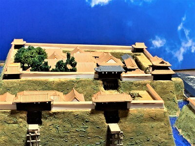 [完成品] 近江　永原城　永原御殿　(滋賀県)　日本の城　お城のジオラマ模型　プラモデル　城郭模型