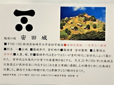 日本の城　越後　安田城　お城　家