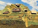 城ミニ[完成品] 近江　賤ヶ岳の戦い　田上山砦・城　(滋賀県)　日本の城　お城のジオラマ模型　プラモデル　城郭模型