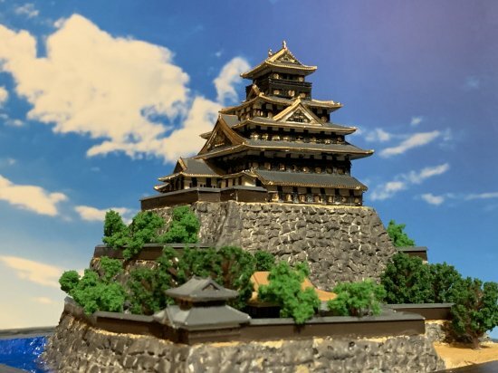 [完成品] 豊臣大坂城(大阪城)（大阪府大阪市東区）　ケース付き　ミニ＋サイズ　豊...