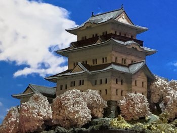 [完成品] 小田原城　1/350 天守閣周辺のみ　小田原城（神奈川県小田原市城山等） ...