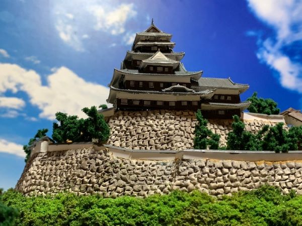 [完成品] 岡山城　A3正方形サイズ(450×450mm) （岡山県岡山市丸の内）宇喜多秀家　...