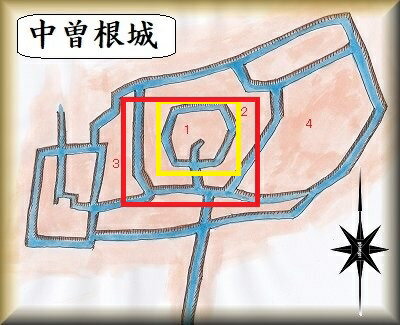 [完成品] 　中曽根城・千葉城（足立区本木二丁目）　日本の城　お城のジオラマ模型　プラモデル　城郭模型