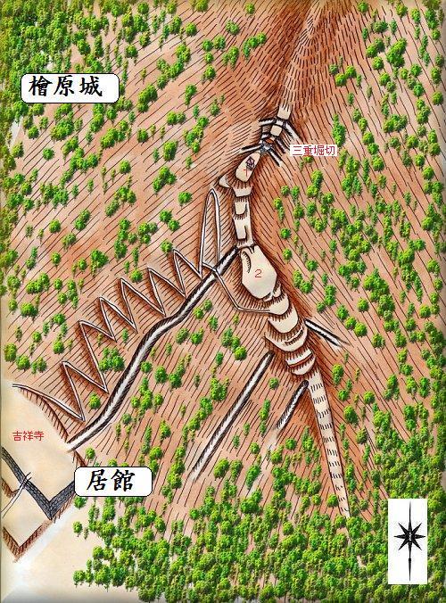 [完成品] 　檜原城（檜原村本宿）　　日本の城　お城のジオラマ模型　プラモデル　城郭模型