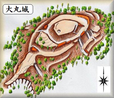 [完成品] 　大丸城（稲城市向陽台字城山）　　日本の