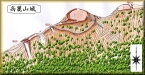 [完成品] 　高麗山城（大磯町高麗高麗山）　日本の城　お城のジオラマ模型　プラモデル　城郭模型