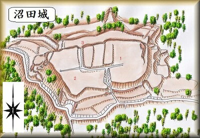 乐天商城 - [完成品] 　沼田城（南足柄市沼田字城山）　　日本の城　お城のジオラマ模型　プラモデル　城郭模型